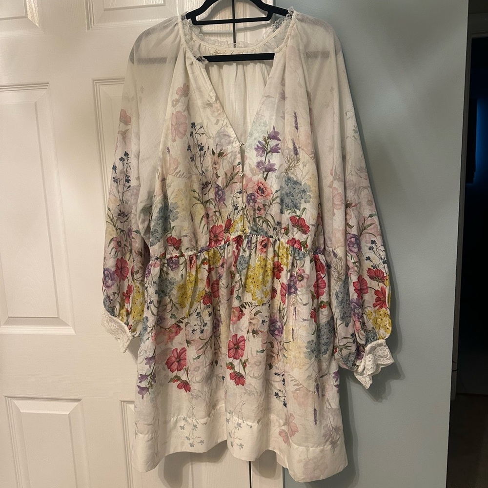 Anthology Let Me Be V-Neck A-Line Mini Dress - Picture 9 of 10